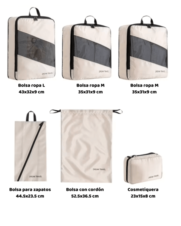 Organizador de maleta 6 pcs