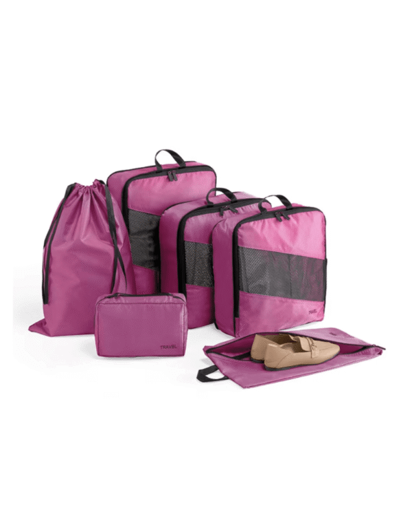 set 6 piezas para organizar la maleta